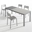 Conjunto completo mesa Tesa extensible rectangular con sillas de Bailen